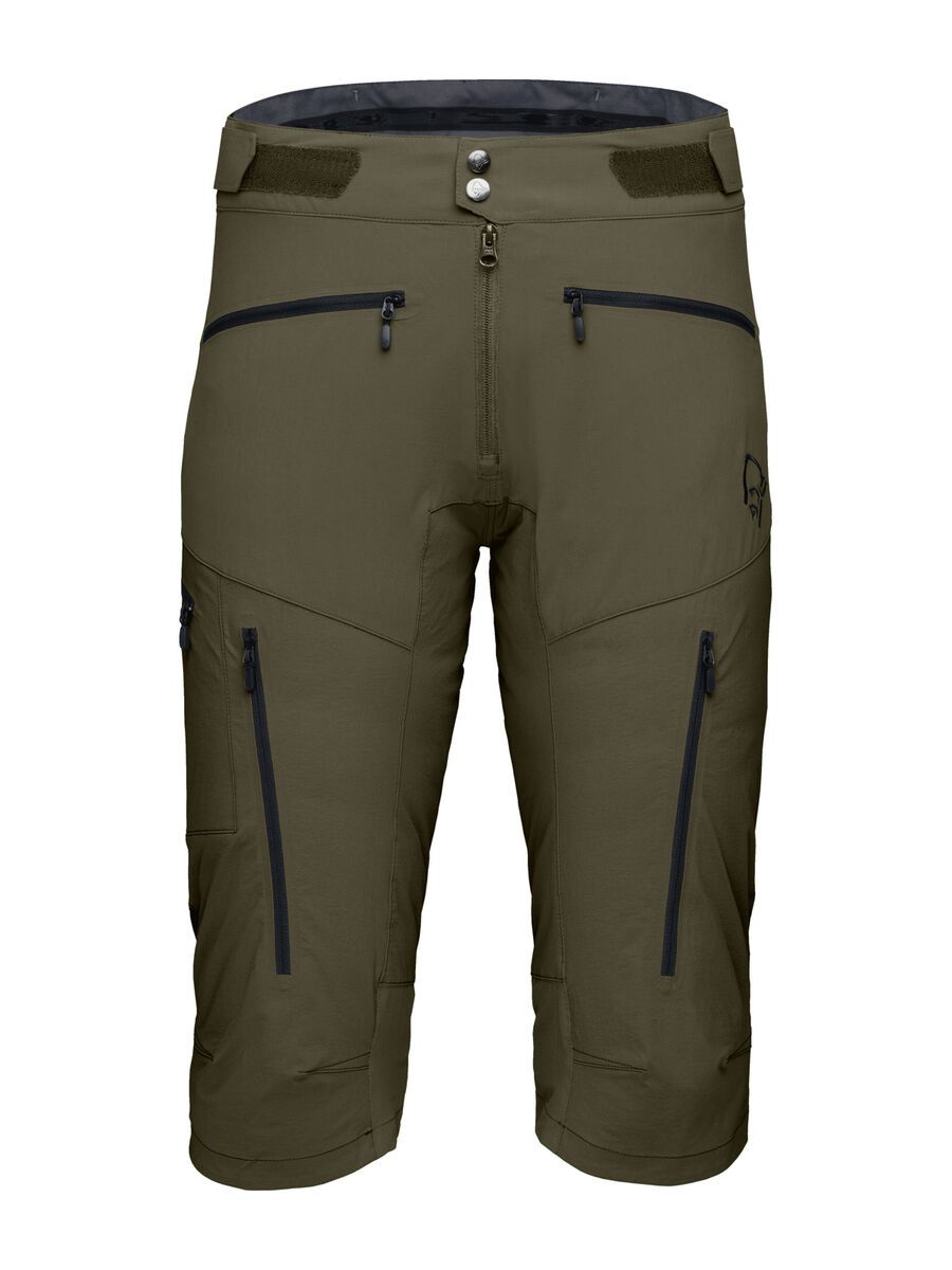 Norrona fjørå flex1 Shorts M's, olive night - Bild 1