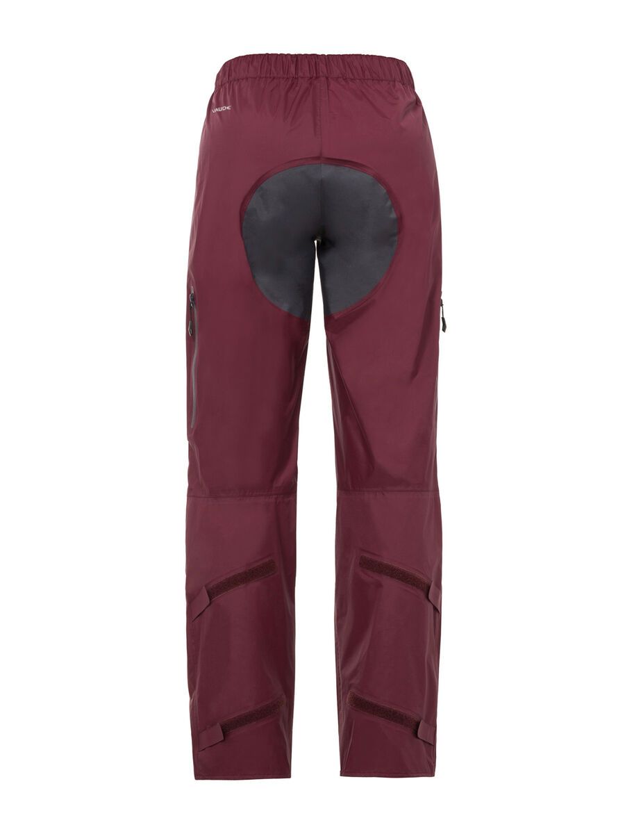 Vaude Women's Tremalzo Rain Pants, claret red - Bild 2