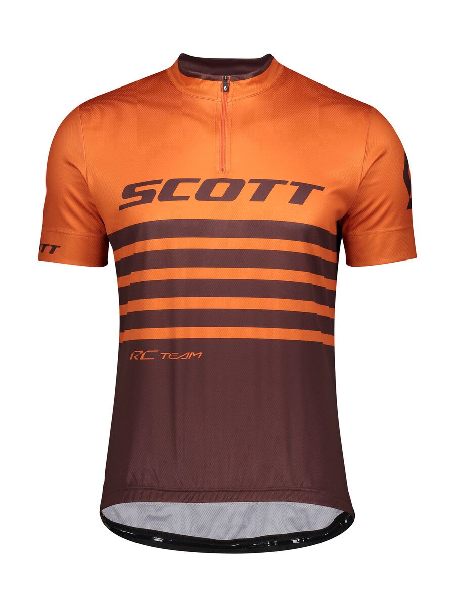 Scott RC Team 20 S/Sl Men's Shirt, orange pumpkin/maroon red - Bild 1