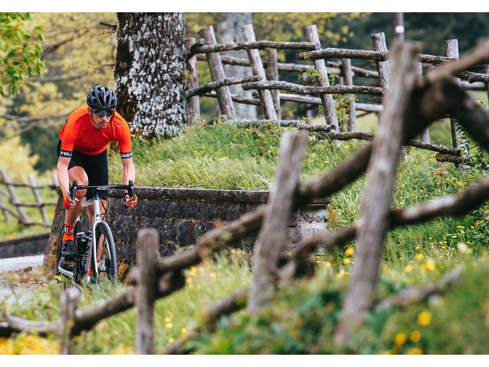 Castelli Entrata VI Jersey, fiery red/dark gray-ivory - Bild 12