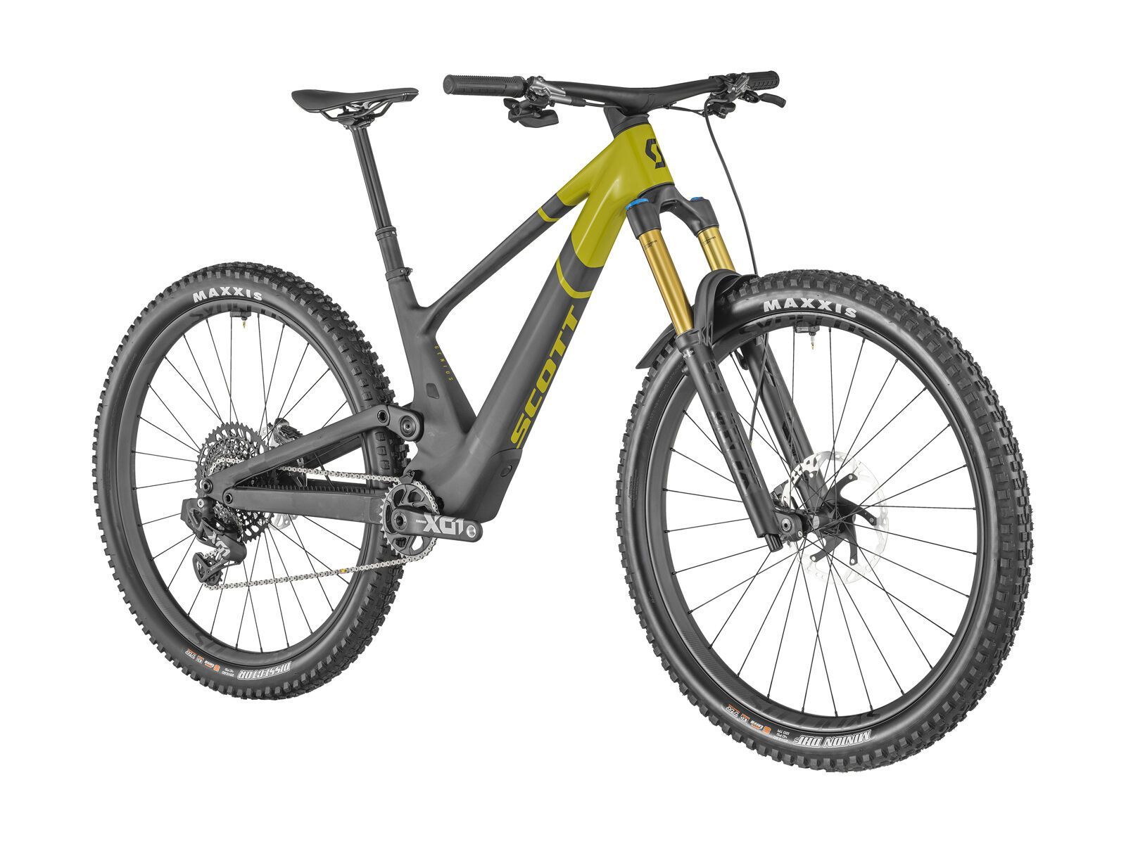 Scott Genius ST 900 Tuned, raw carbon/savannah green/black - Bild 2