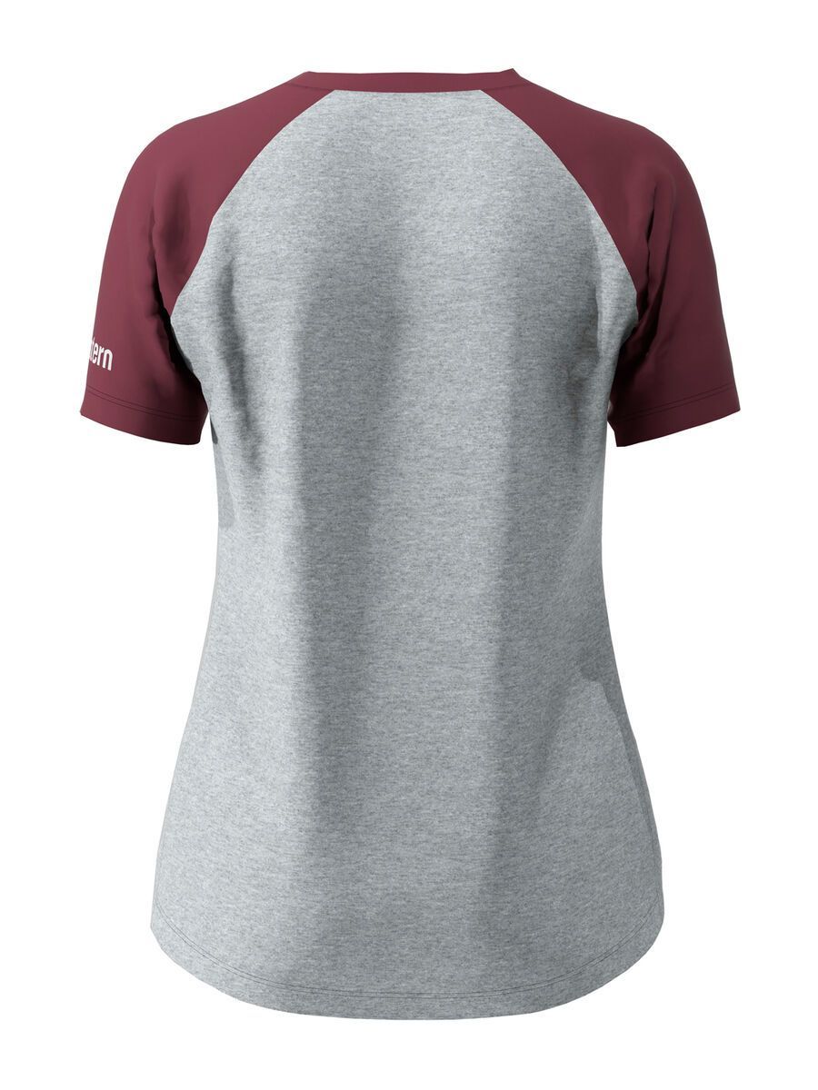 Zimtstern Bowz Tee Women’s, glacier grey melange/windsor wine - Bild 2