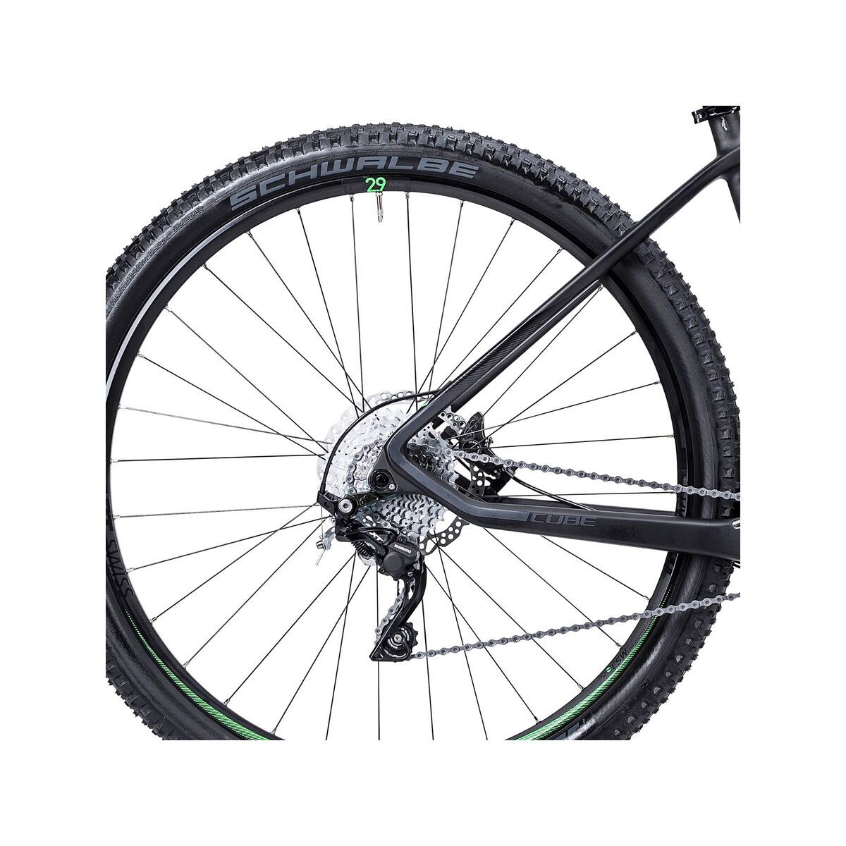 Cube Elite Hybrid HPC SL 29, black/green - Bild 4