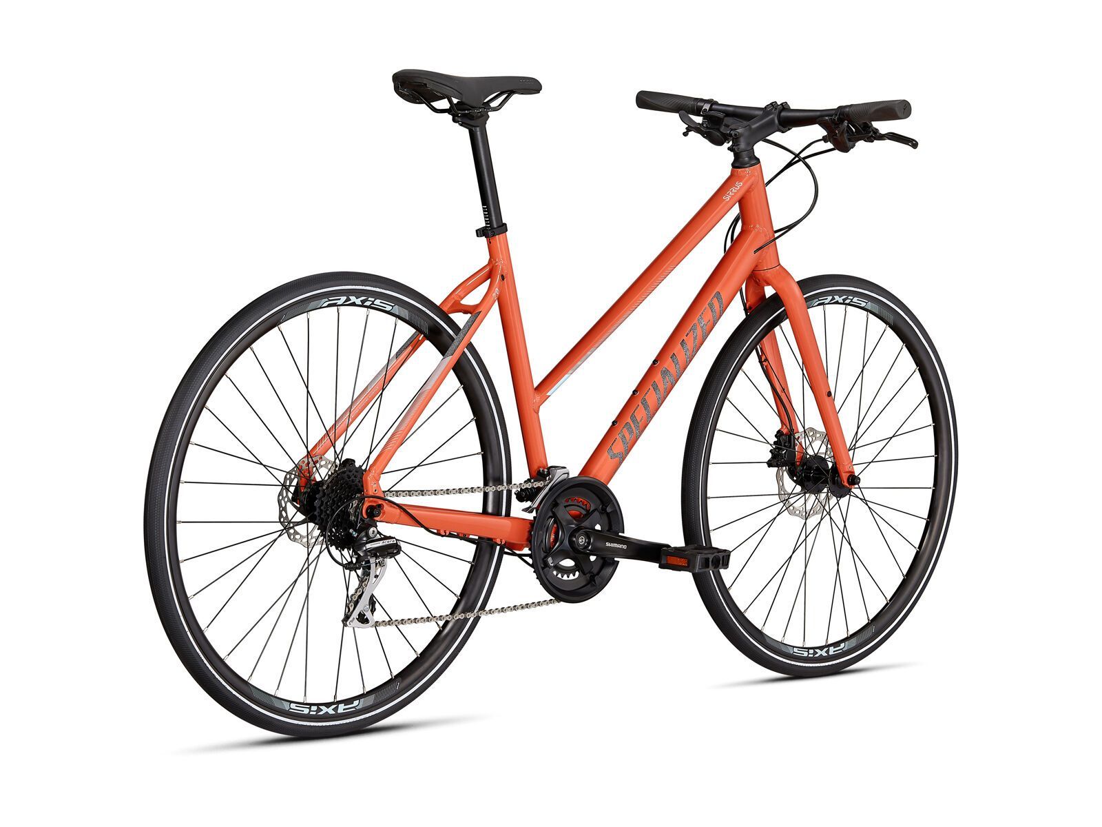 Specialized Sirrus 2.0 Step-Through, gloss vivid coral/summer blue/satin black reflective - Bild 3