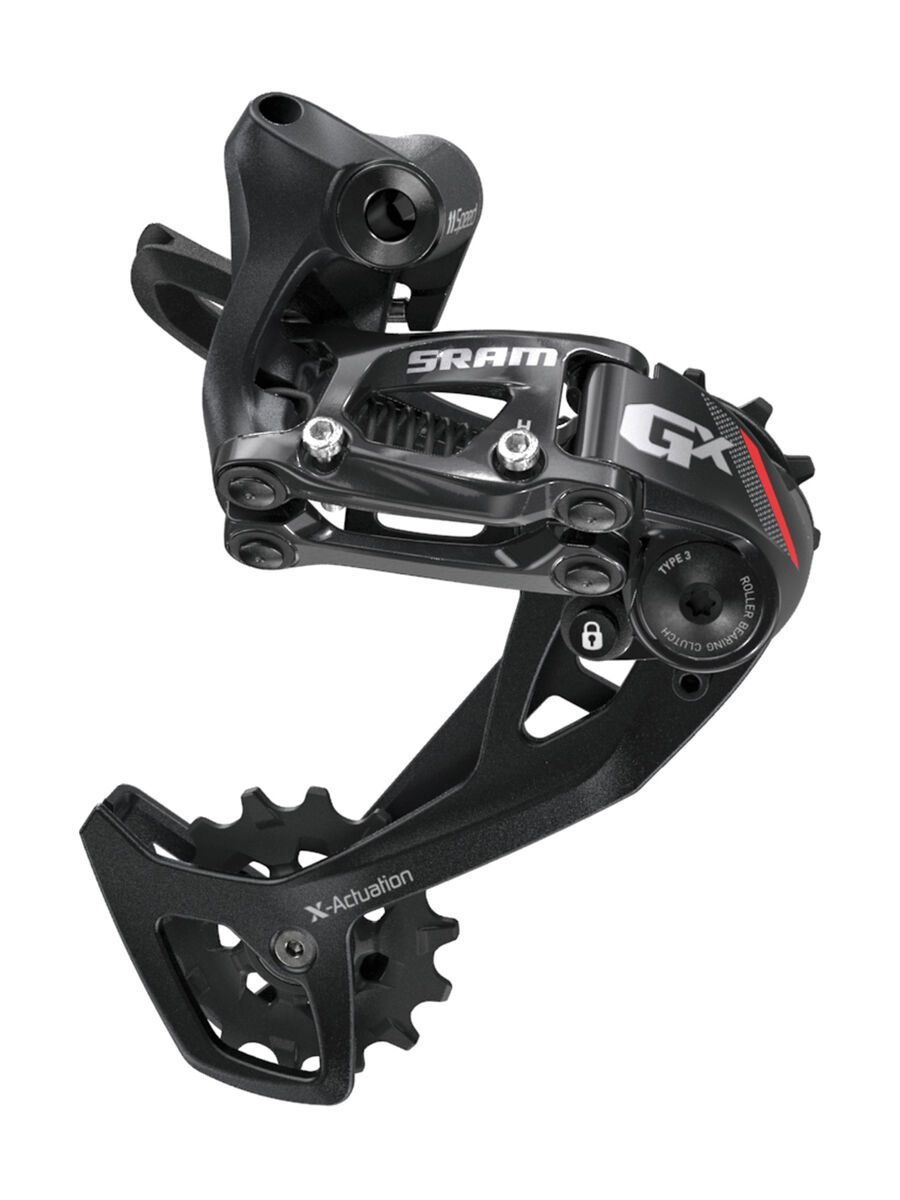 SRAM GX 2x11 Schaltwerk - mittellanger Käfig, rot - Bild 1