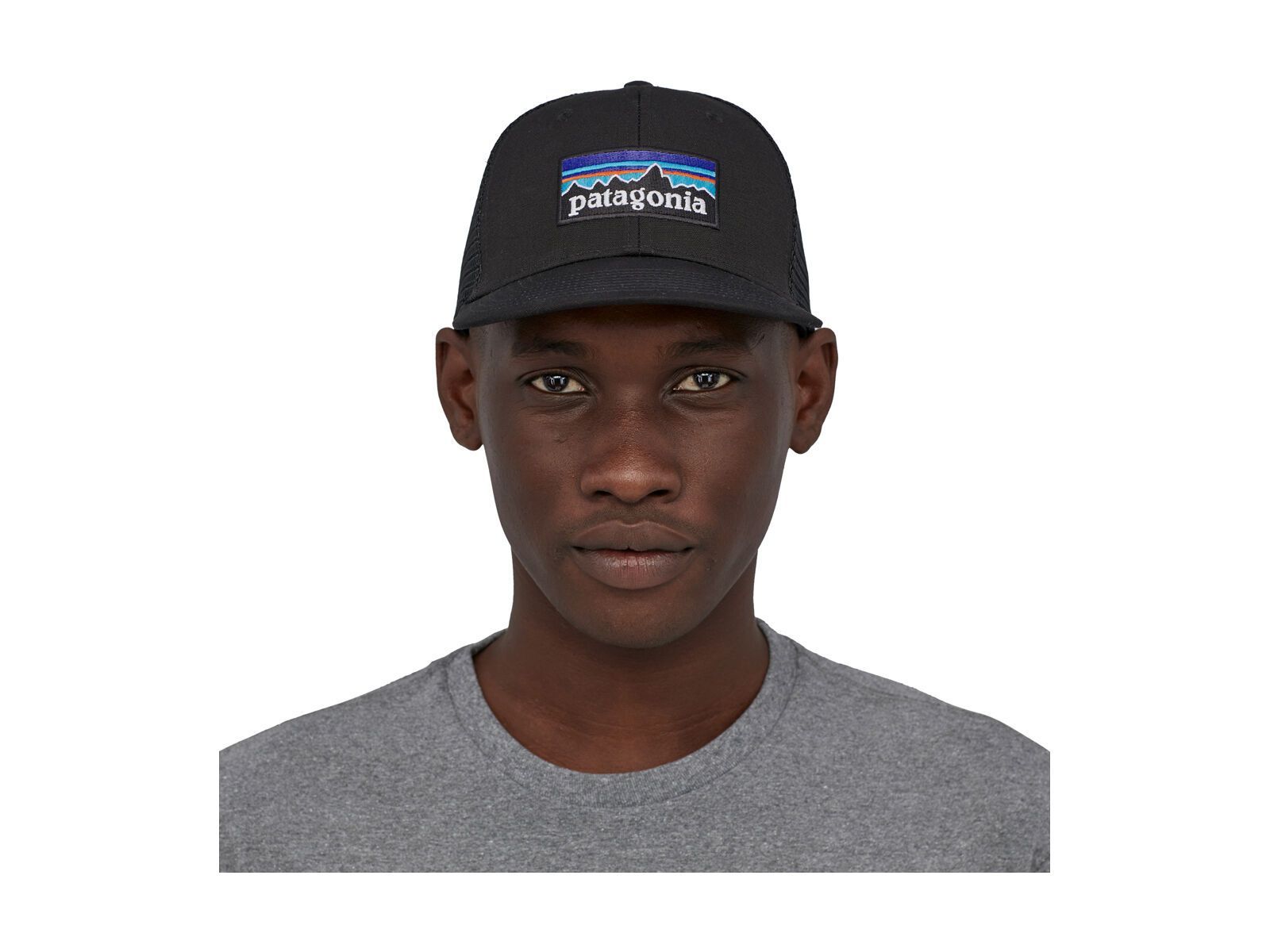 Patagonia P-6 Logo Trucker Hat, black - Bild 3