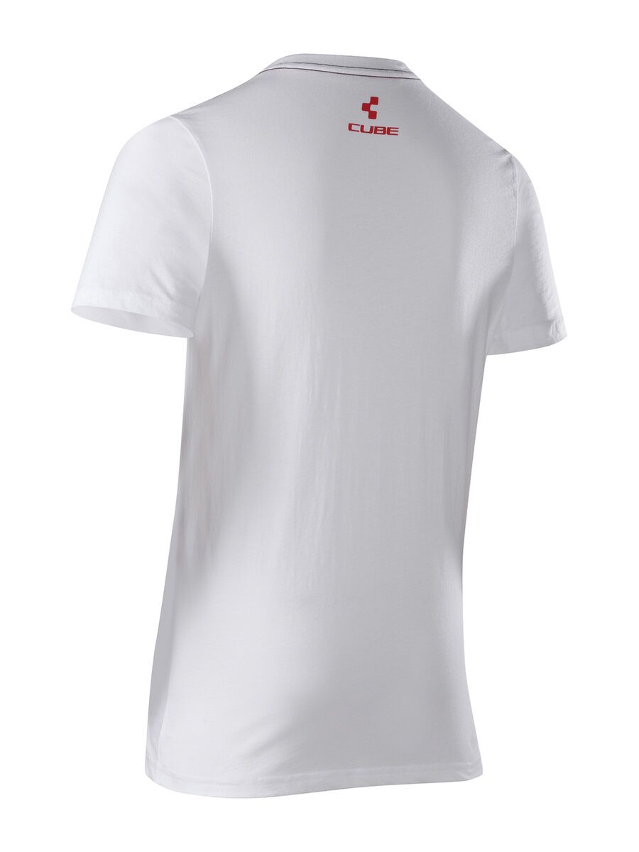 Cube T-Shirt Cube Striped Letters, white - Bild 2