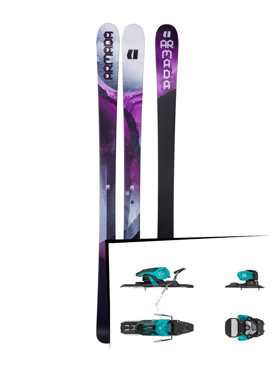 Set: Armada Victa 87 Ti 2018 + Salomon Warden 11 turquoise/black - Bild 1