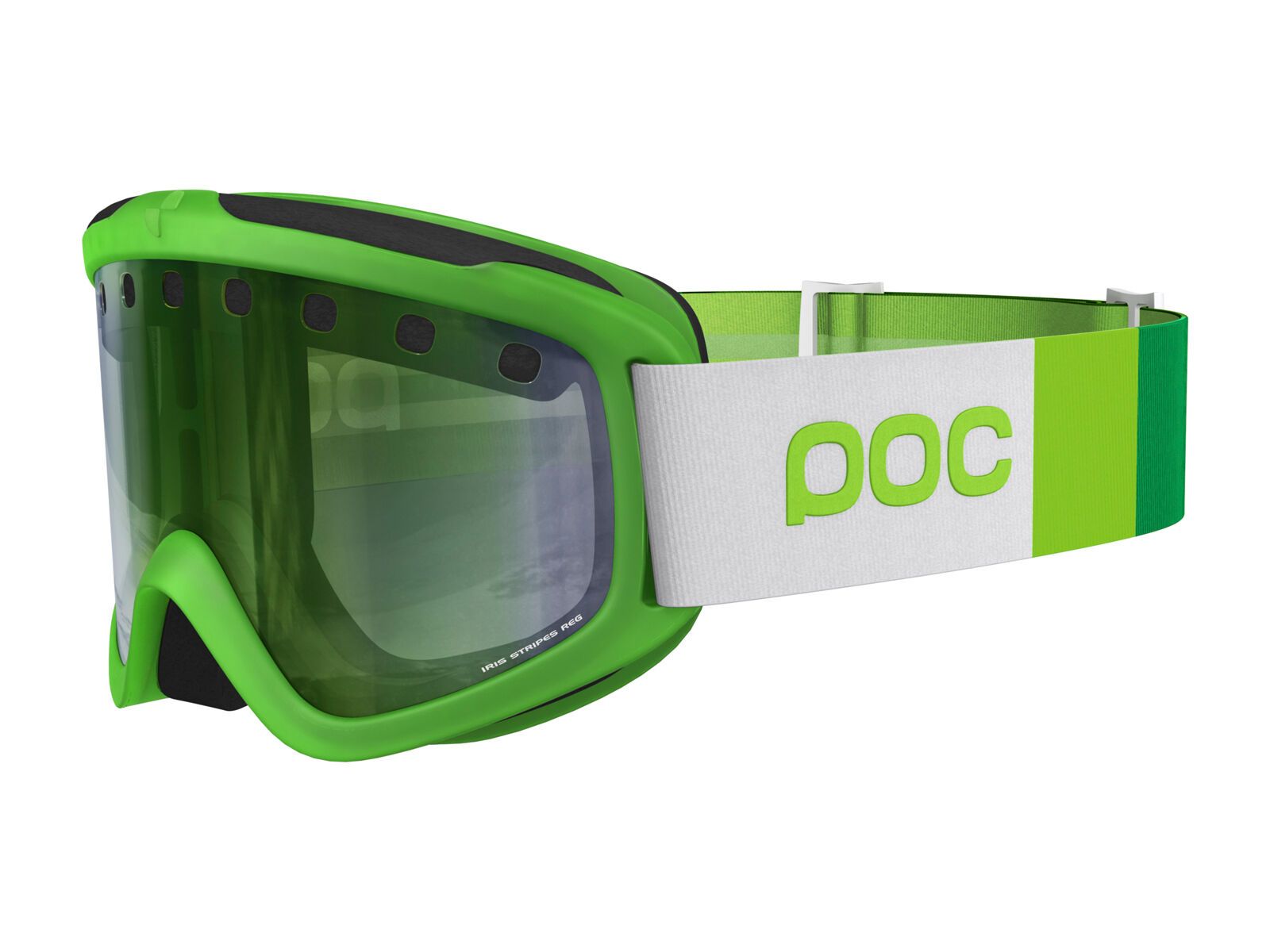 POC Iris Stripes, iodine green/Lens: persimmon green mirror - Bild 1