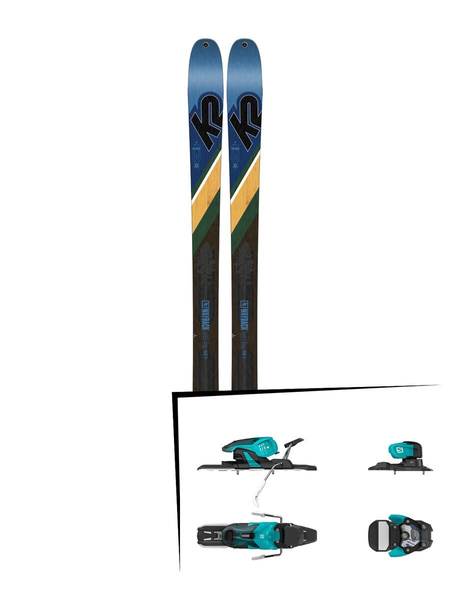 Set: K2 SKI Wayback 84 2019 + Salomon Warden 11 turquoise/black - Bild 1