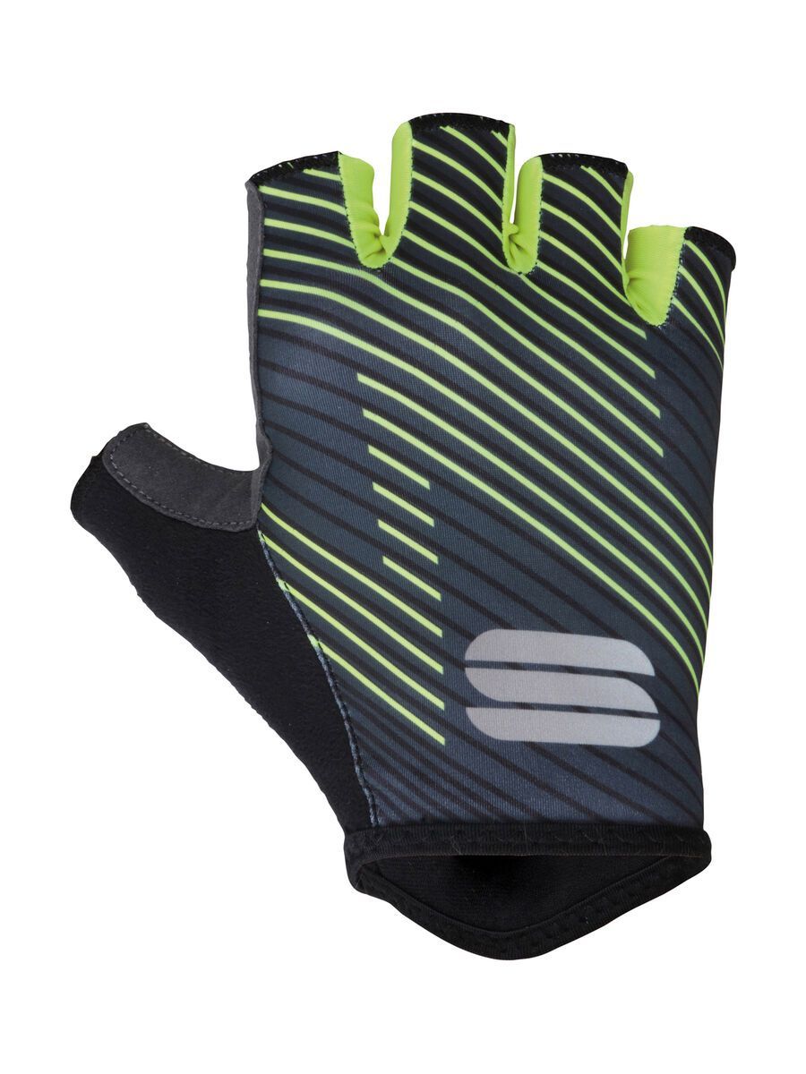 Sportful BodyFit Team Faster Gloves, black/dark grey/yellow fluo - Bild 1