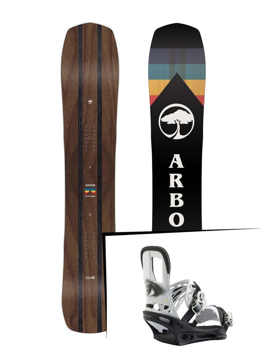 Set: Arbor A-Frame 2019 + Burton Cartel all eyez - Bild 1