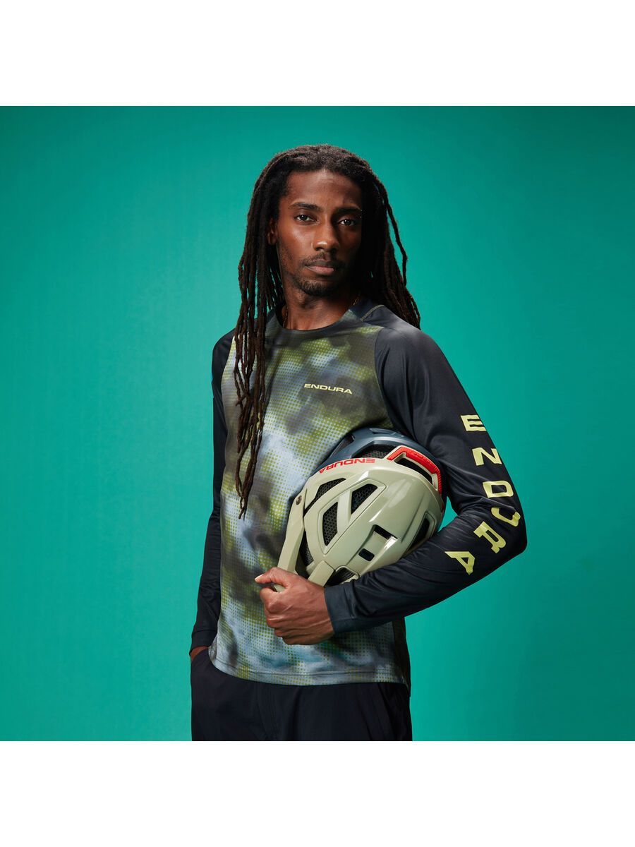 Endura Pixel Cloud T-Shirt LTD (Langarm), schwarz - Bild 14