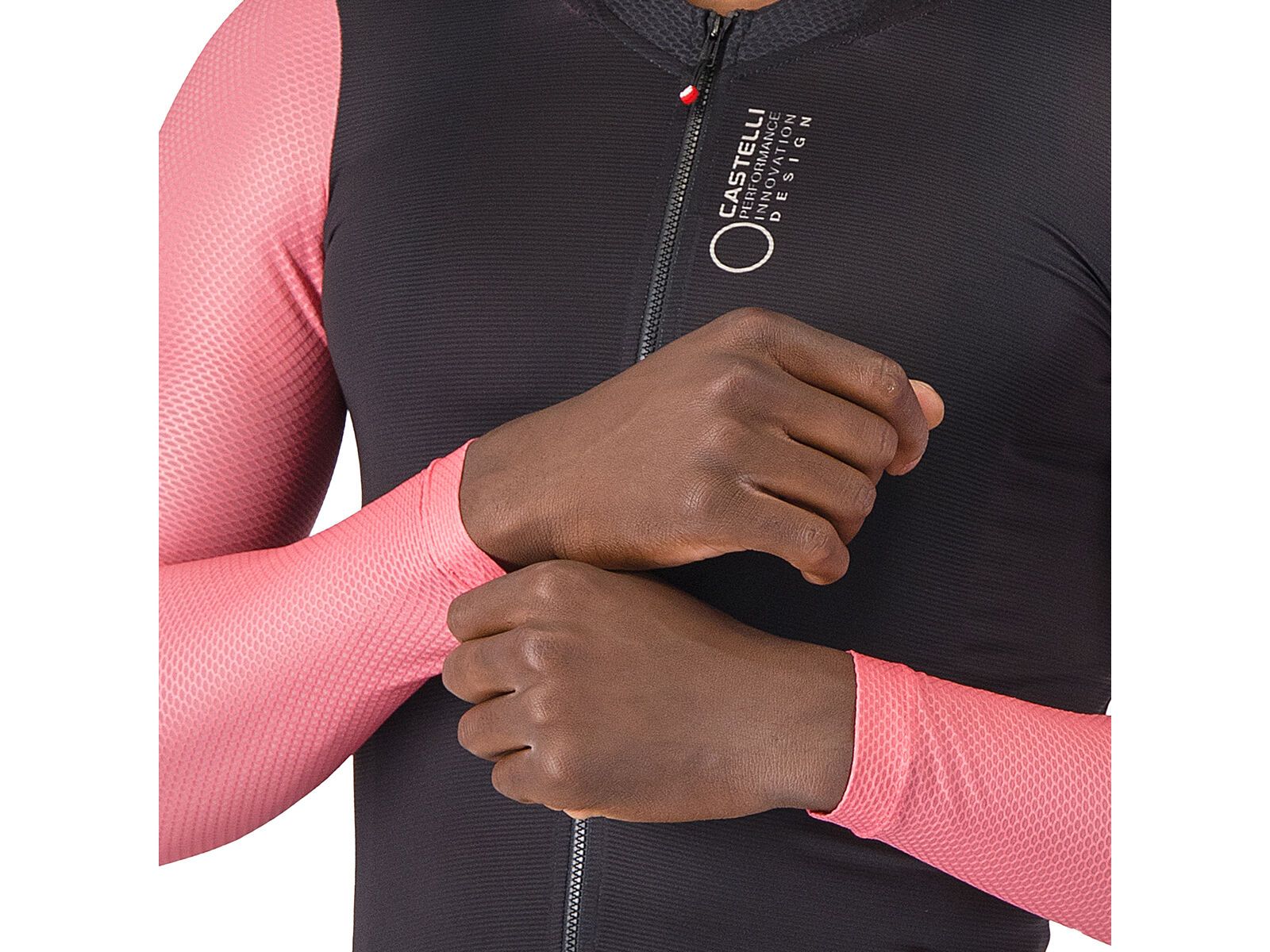 Castelli Corretto LS Jersey, black/rosa giro-silver moon - Bild 5