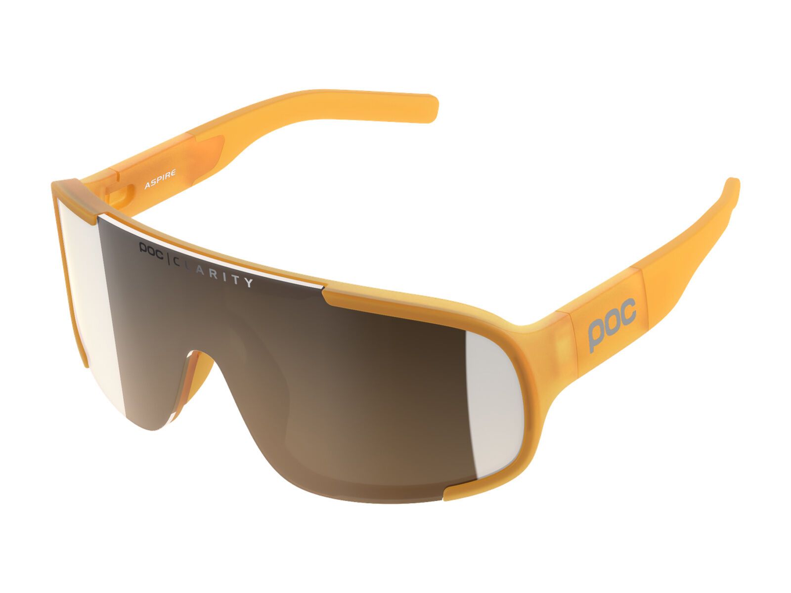 POC Aspire, Brown/Silver Mirror / aventurine yellow transl. - Bild 1