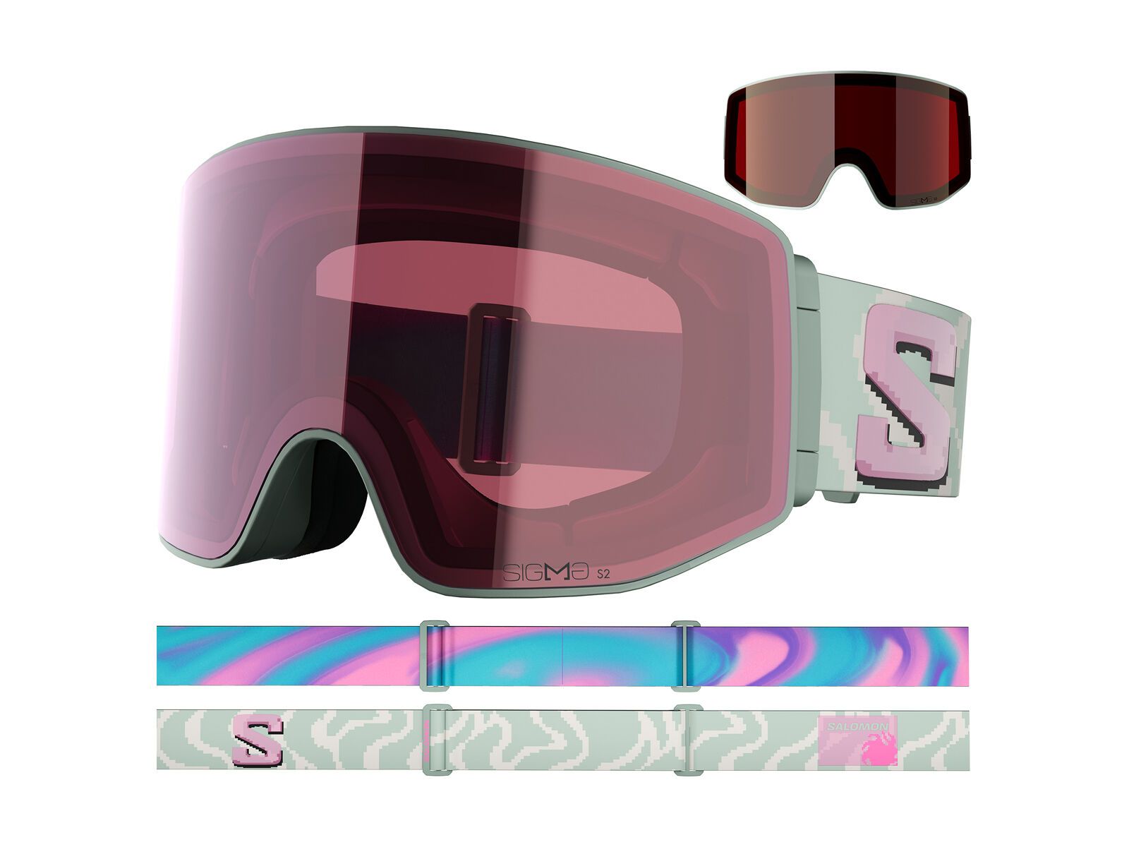 Salomon Sentry Prime + WS, Sigma Silver Pink / iceberg green - Bild 5