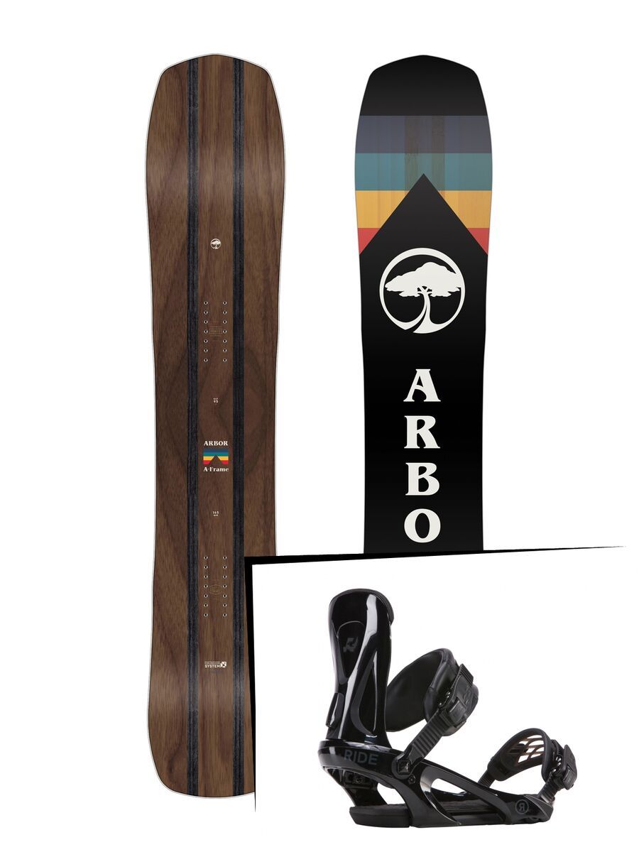 Set: Arbor A-Frame 2019 + Ride KX black - Bild 1