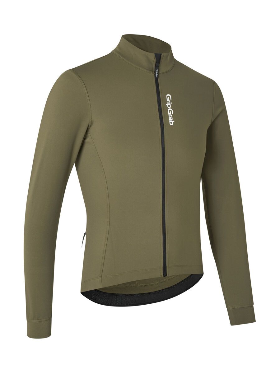 GripGrab RIDE Thermal Long Sleeve Jersey, olive green - Bild 1