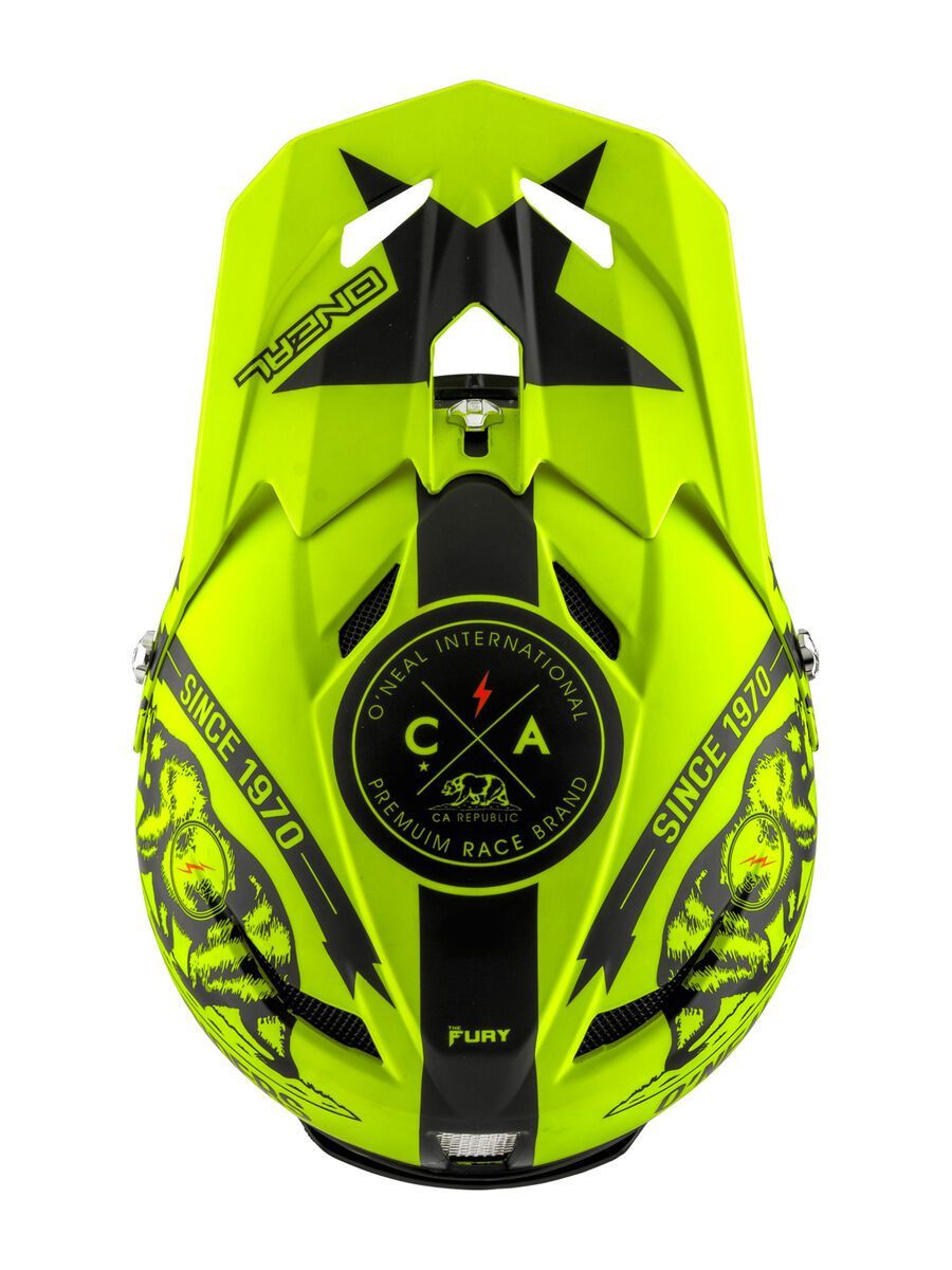 ONeal Fury RL Helmet California, black/neon yellow - Bild 3