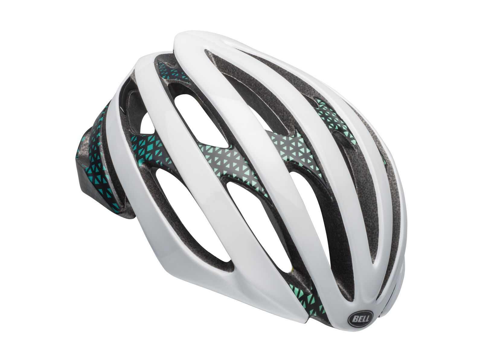 Bell Stratus MIPS, matte/gloss white/black/mint - Bild 2