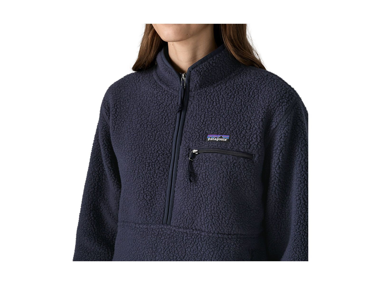 Patagonia Women's Retro Pile Marsupial Fleece Pullover, sunken blue - Bild 3