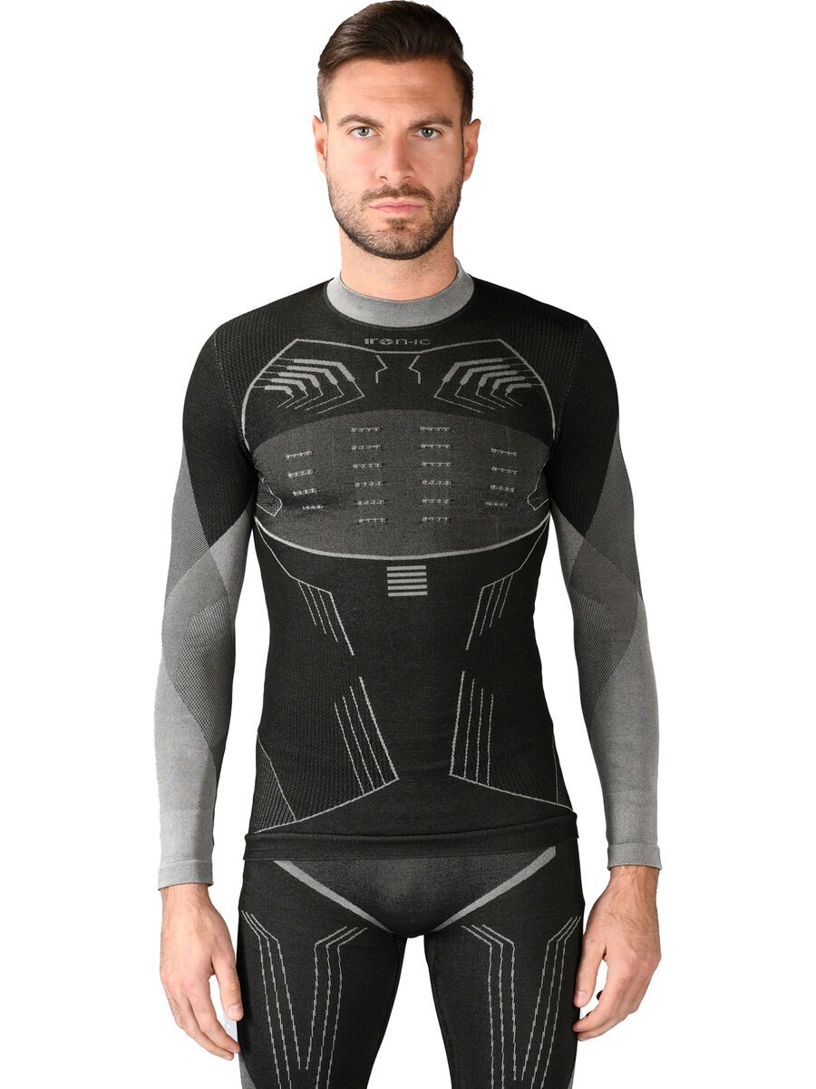 Iron-ic Long-Sleeve T-Shirt Performance Universe Warm - Man, black/silver - Bild 2