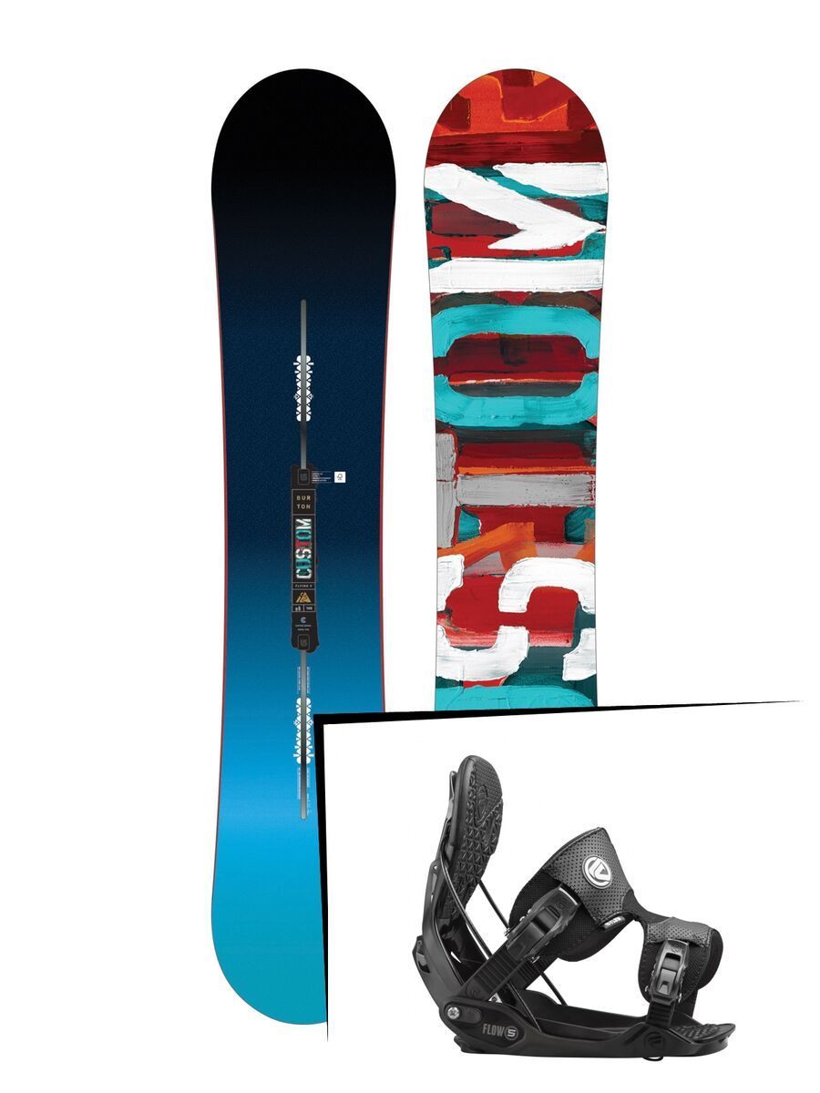 Set: Burton Custom Flying V 2017 + Flow Five (1513175S) - Bild 1