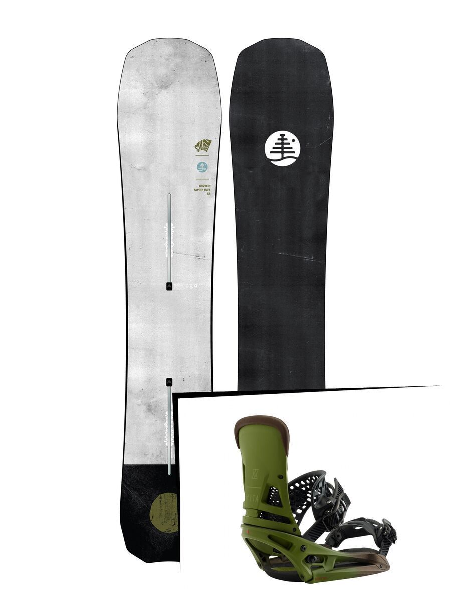 Set: Burton Family Tree Stun Gun 2019 + Burton Malavita EST camp on green - Bild 1