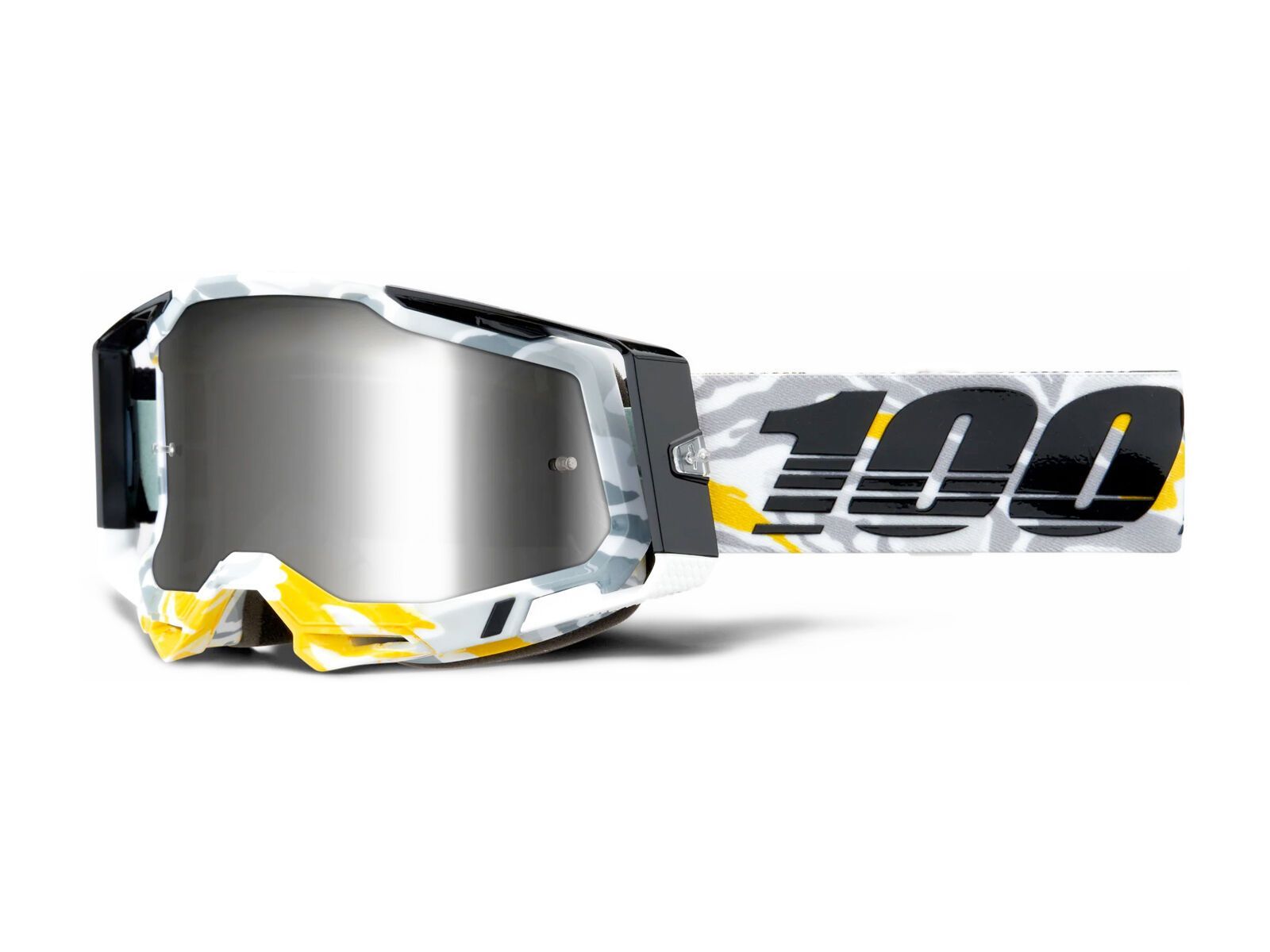 100% Racecraft 2 Goggle - Mirror Silver, korb - Bild 1