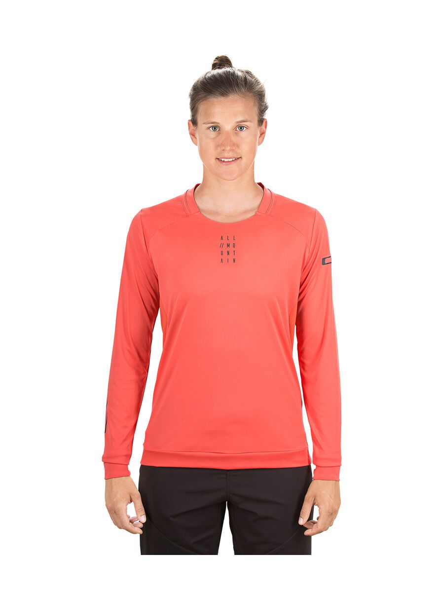 Cube WS AM Rundhalstrikot langarm, coral - Bild 3