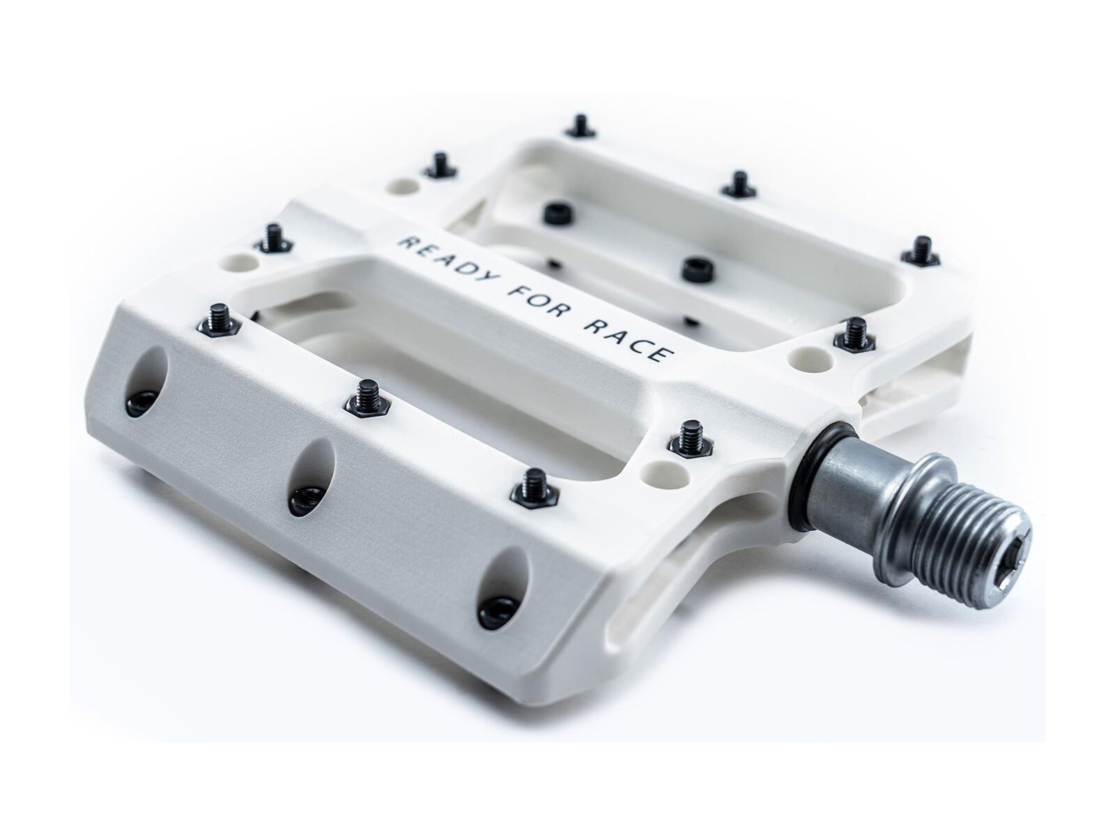 Cube RFR Pedale Flat HPP, white - Bild 3