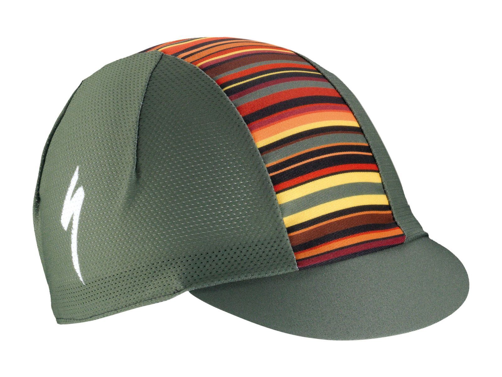 Specialized Cycling Cap Light Printed Stripes, military green - Bild 1