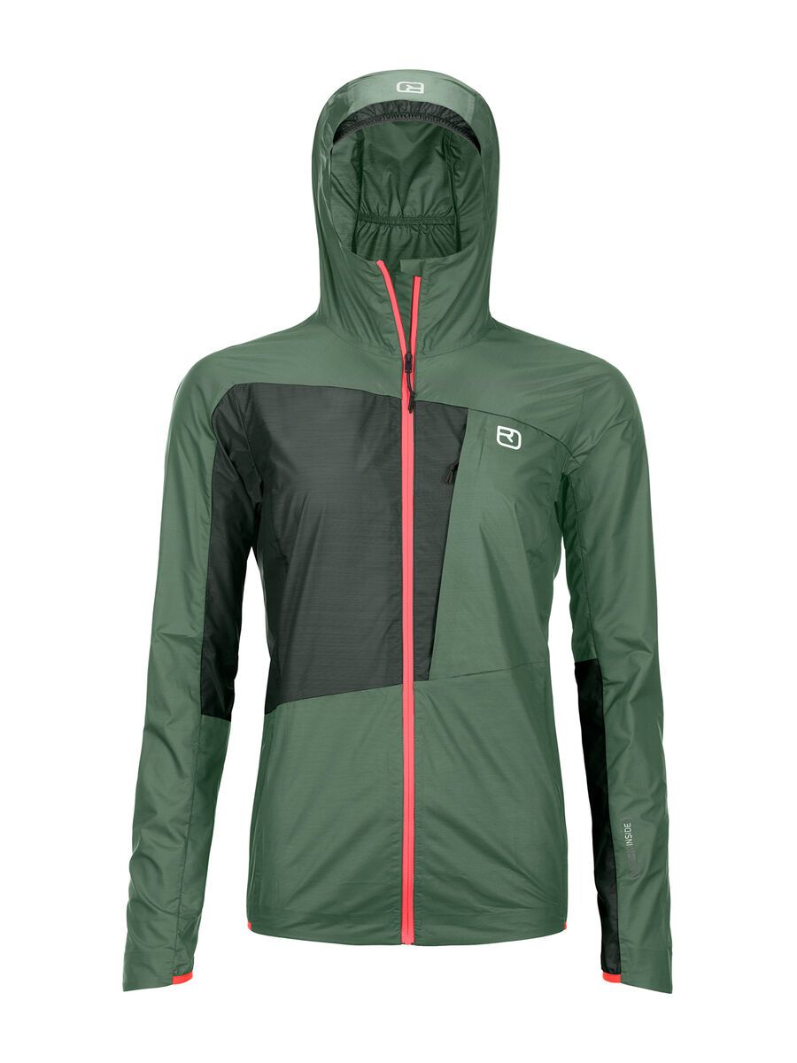 Ortovox Merino Protect Windbreaker Jacket W, green forest - Bild 1