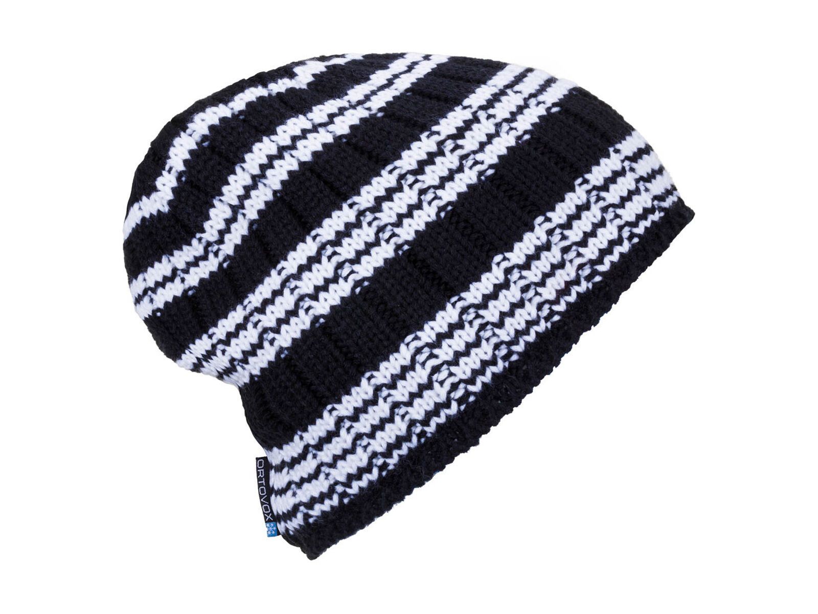 Ortovox Beanie Rock 'n' Wool Stripe, black raven - Bild 1