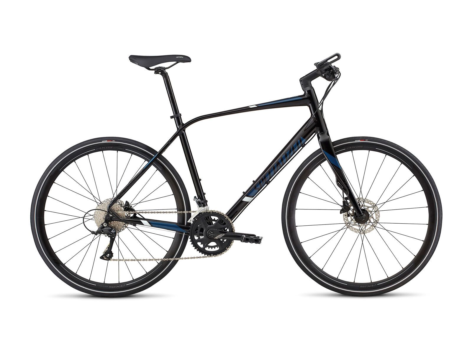 Specialized Sirrus Elite, tarmac black/cobra blue/baby blue reflective - Bild 1