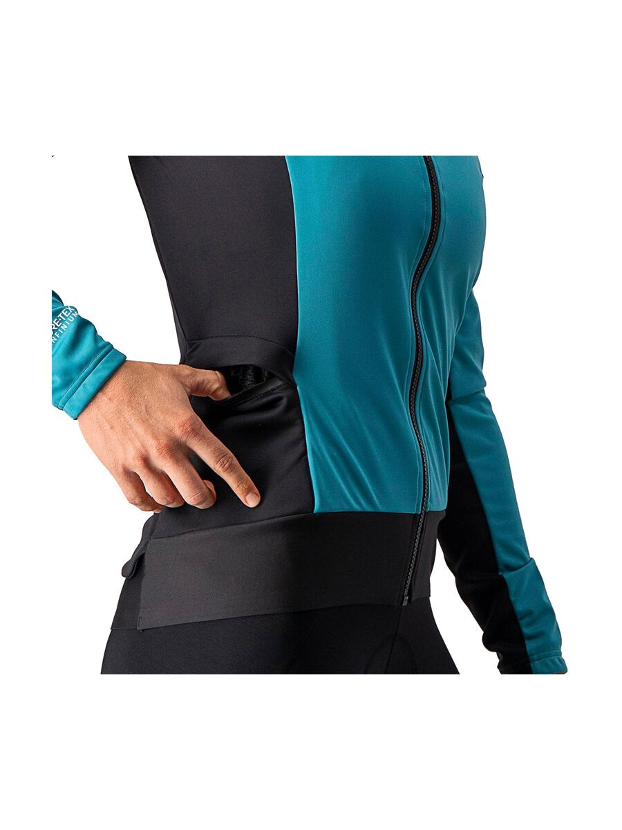 Castelli Alpha RoS 2 W Light Jacket, teal blue/black-fiery red - Bild 6
