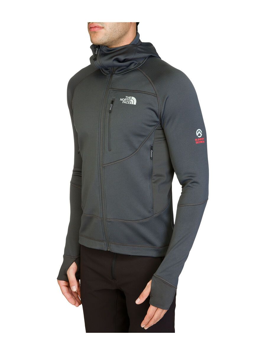 The North Face Mens Granular Hooded Fleece Jacket, Asphalt Grey - Bild 2