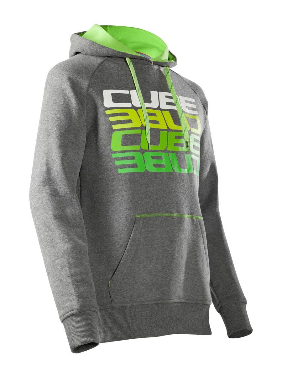 Cube Hoody Cube Mirrored Letters, grey melange - Bild 1
