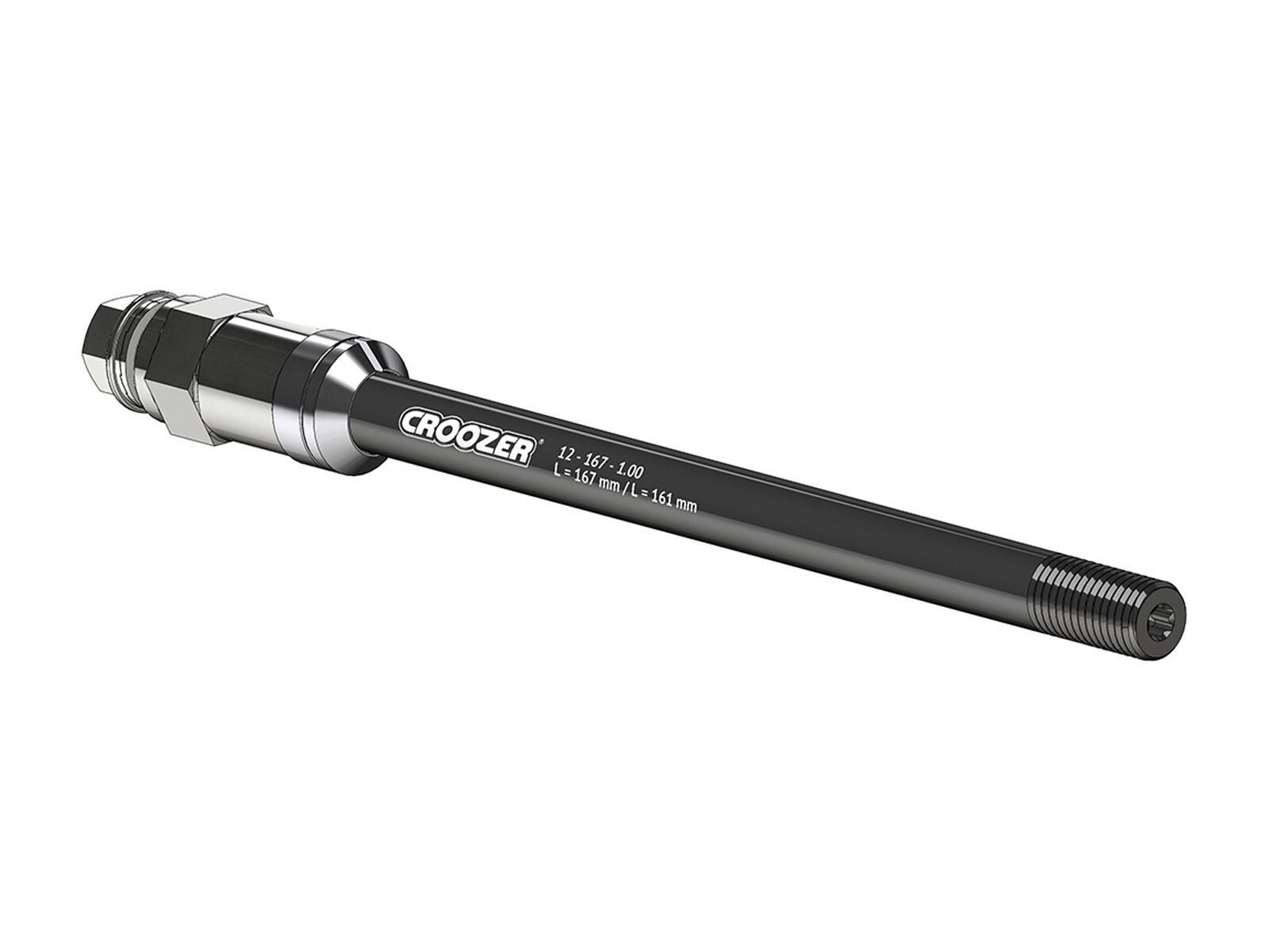 Croozer Steckachsadapter A - 12x142/148 (161/167 mm, 1.00), black - Bild 1