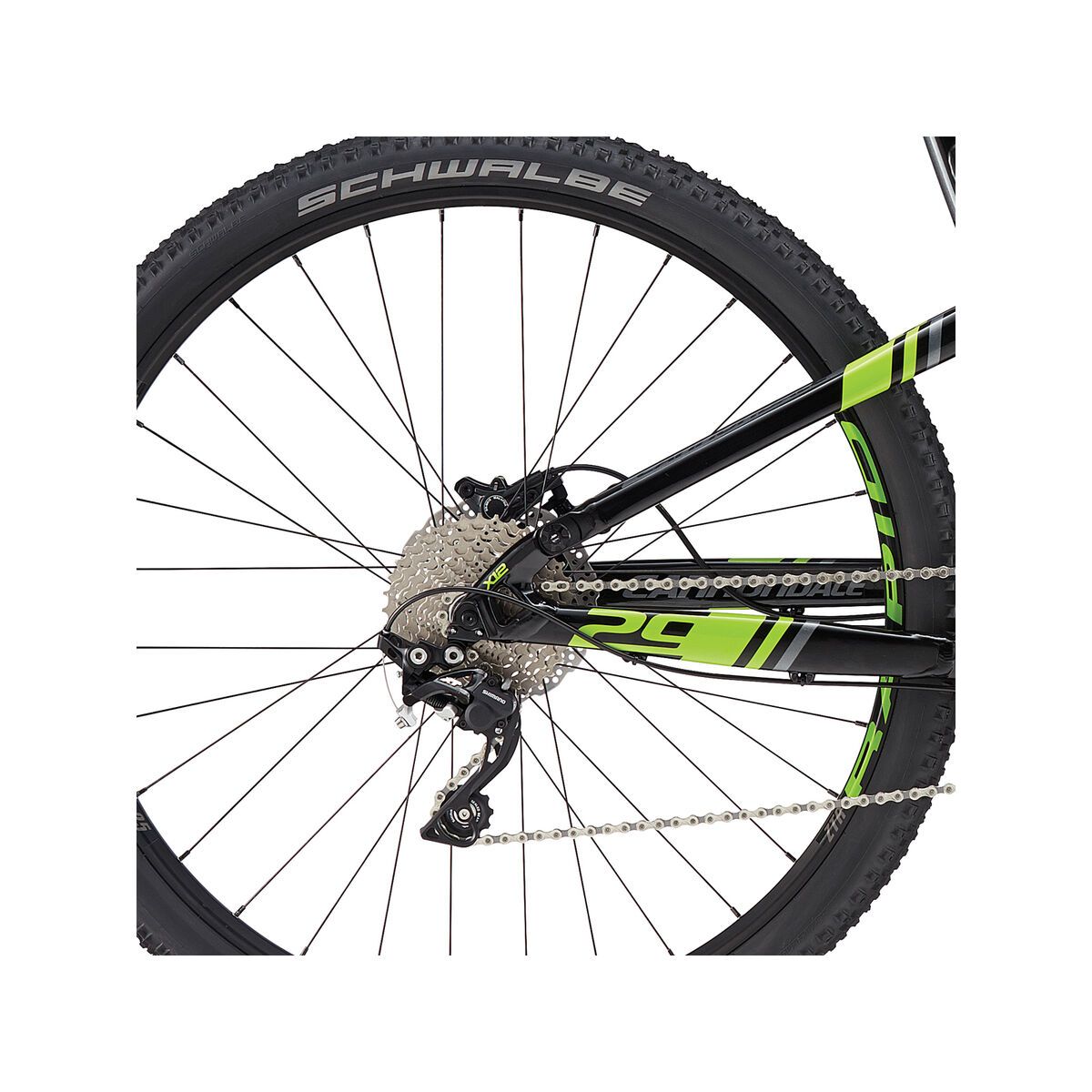 Cannondale Scalpel 4 29, jet black w/bezerker green - Bild 4