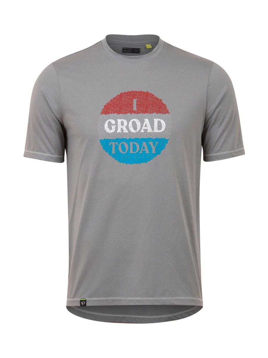 Pearl Izumi Midland Tee, frost grey/red groad - Bild 1