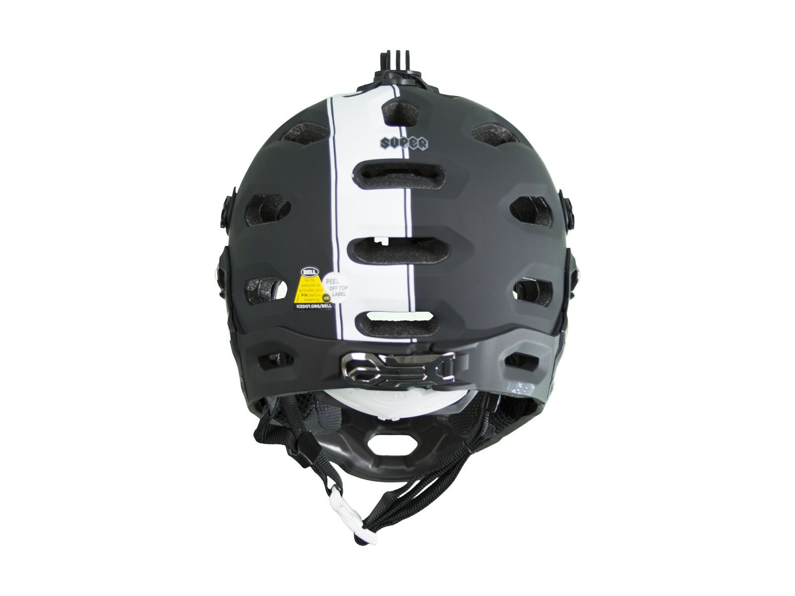 Bell Super 2R, matte black/white viper - Bild 5