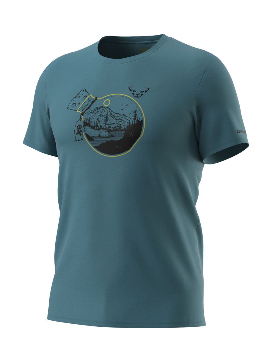 Dynafit 24/7 Artist Series Cotton T-Shirt Herren, mallard blue - Bild 1
