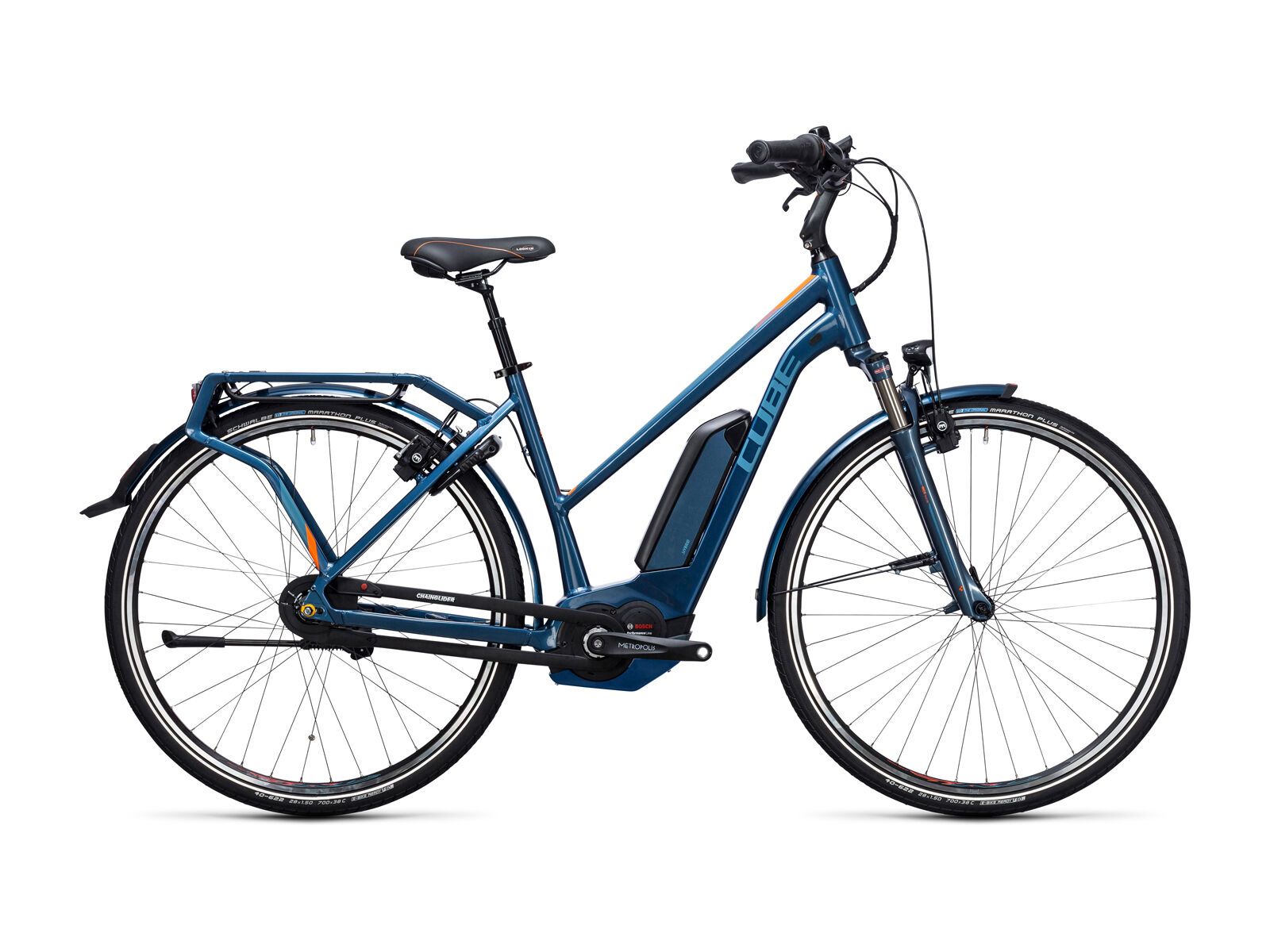 Cube Travel Hybrid Pro 400 Trapeze, smoky blue´n´flashorange - Bild 1