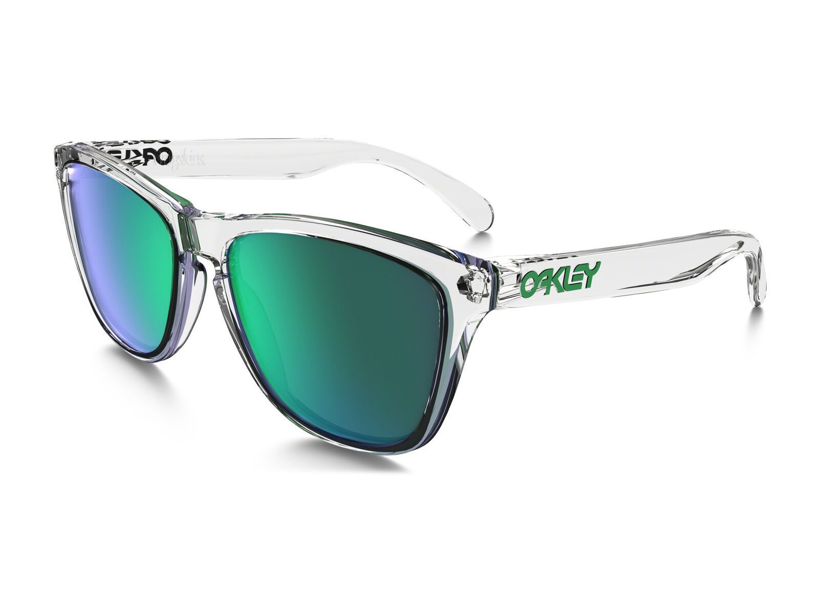 Oakley Frogskins, polished clear/Lens: jade iridium - Bild 1