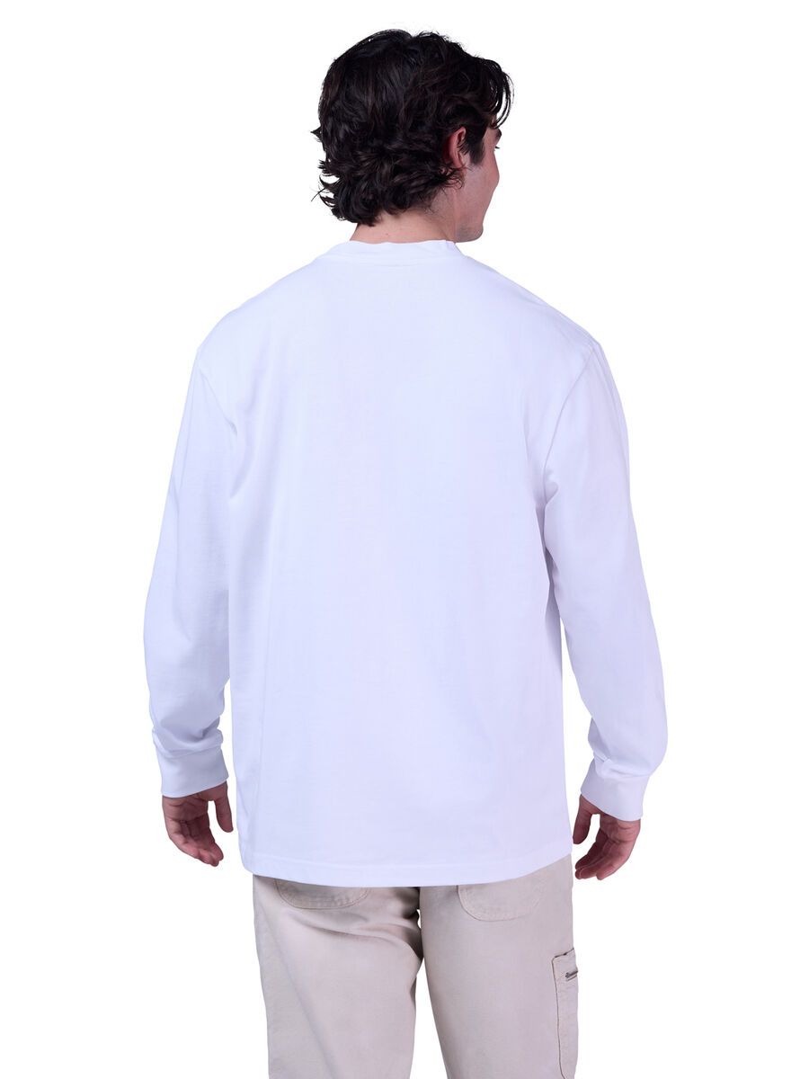 Fox Wordmark Oversized Long Sleeve Tee, optic white - Bild 4