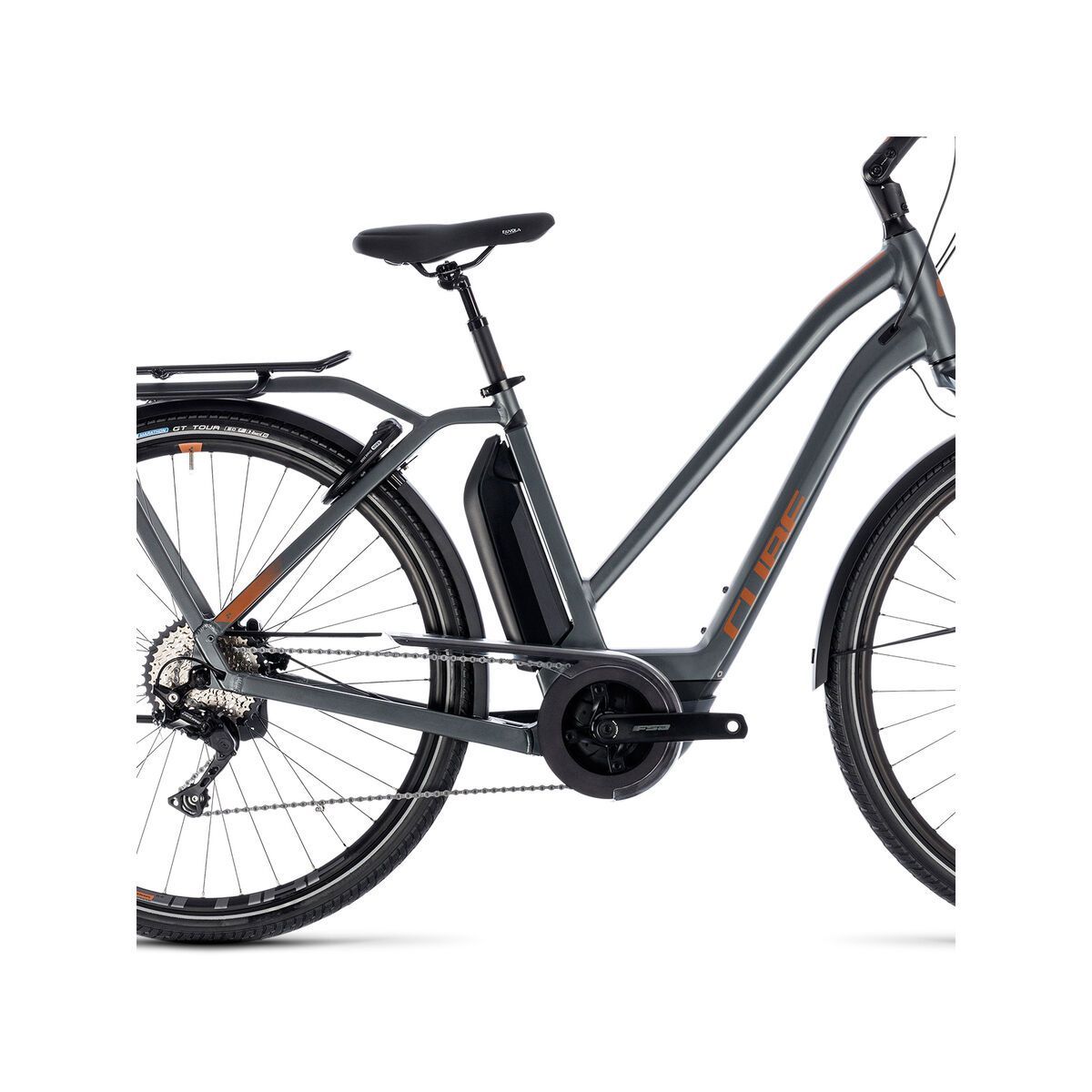 Cube Town Hybrid Sport Pro 400 Trapeze, grey´n´copper - Bild 4