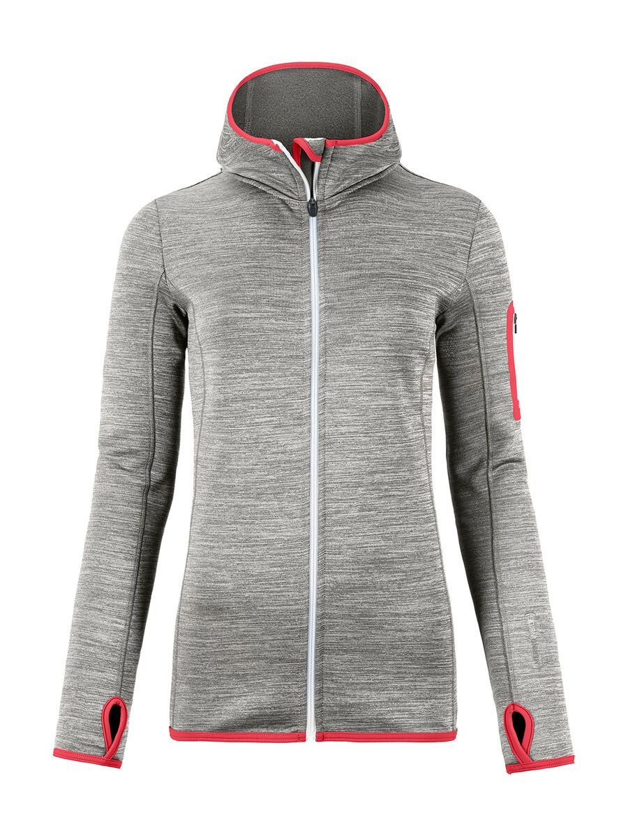 Ortovox Merino Fleece Melange Hoody W, grey blend - Bild 1