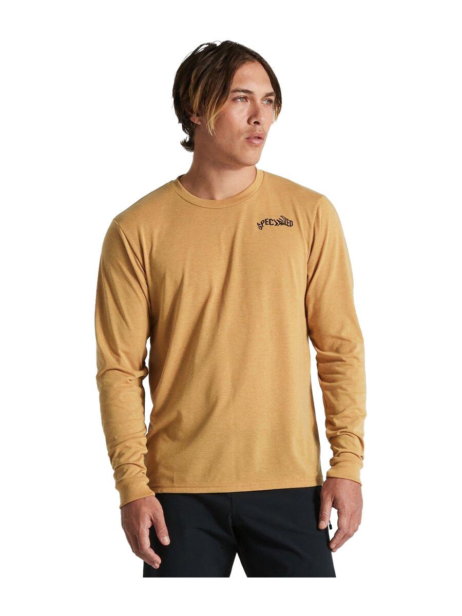 Specialized Warped Long Sleeve Tee, harvest gold - Bild 1