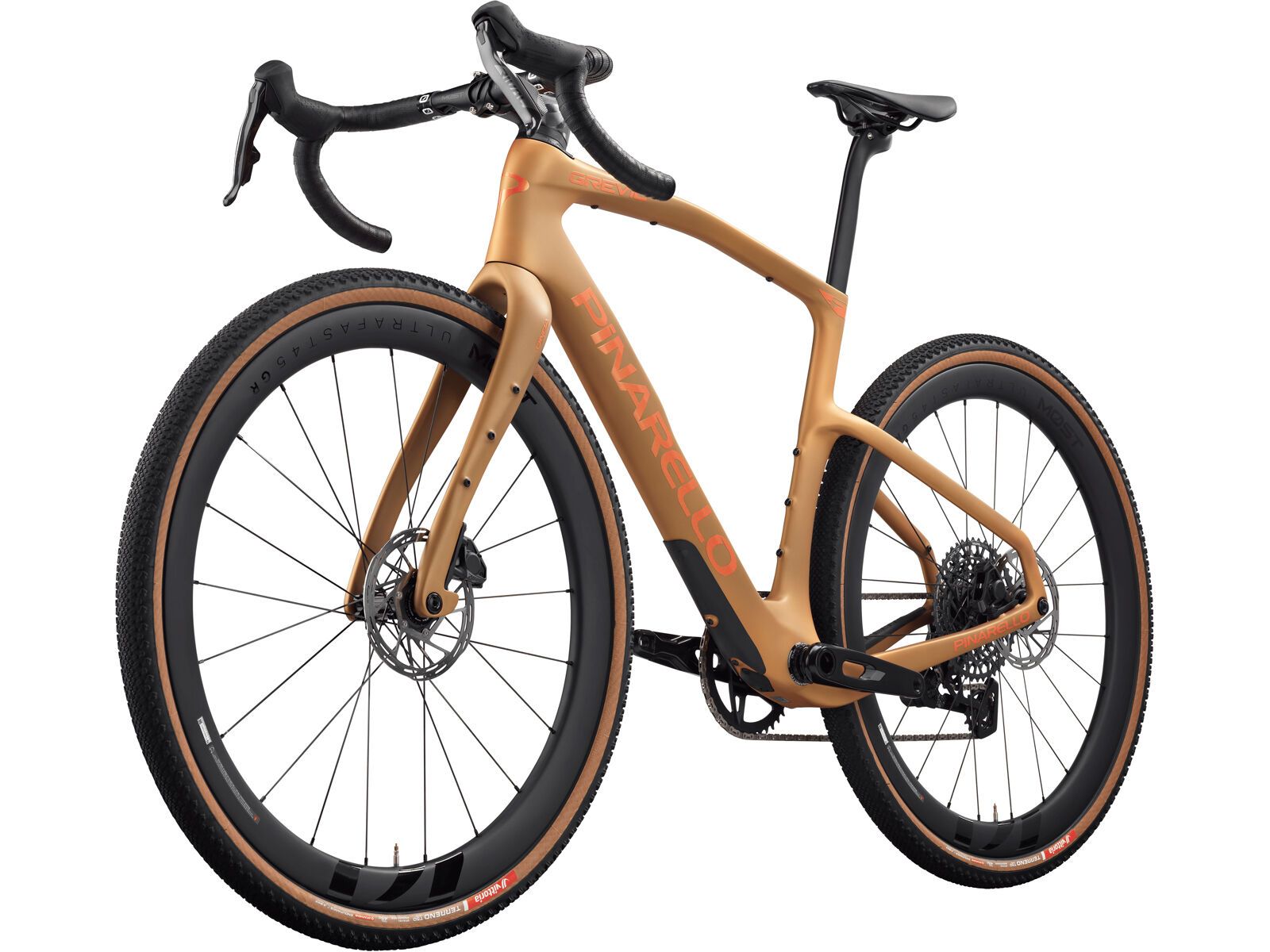 Pinarello Grevil F5 Rival AXS 1x13 XPLR / MOST Gravel Carbon 45, namib brown matt - Bild 3